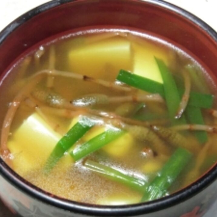 肌寒い日に、つくしの中華スープ